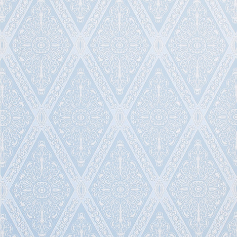 Gem | Azul - Hand Printed Wallpaper