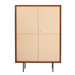 #1510 Cabinet with Leather Doors by Otto Schulz