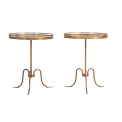 #1511 Pair of Tables in Brass by Lysberg, Hansen and Therp