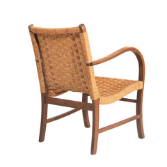 #1520 Lounge Chair in Woven Rope by Erich Dieckmann