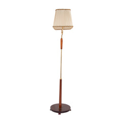 #1002 Floor Lamp in Brass and Wood