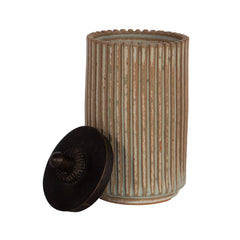 #1032 Stoneware Vase w/Lid by Arne Bang