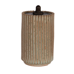 #1032 Stoneware Vase w/Lid by Arne Bang