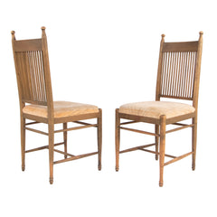 #1063 Pair of Side Chairs by Carl Westman, Year Appr. 1920, W16.5 D19.5 H38.5