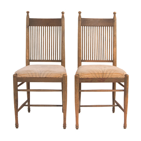 #1063 Pair of Side Chairs by Carl Westman, Year Appr. 1920, W16.5 D19.5 H38.5