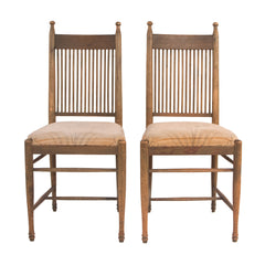 #1063 Pair of Side Chairs by Carl Westman, Year Appr. 1920, W16.5 D19.5 H38.5