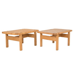 #1073 Pair of Stools by Borge Mogensen