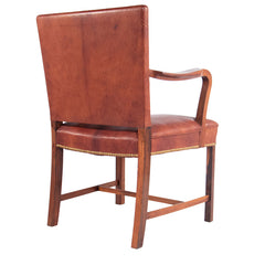 #1114 Armchair in Brazilian Rosewood and Leather