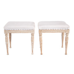 #1115 Pair of Gustavian Stools