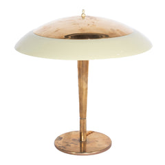 #1170 Table Lamp in Brass and Glass by Paavo Tynell