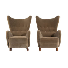 #1248 Pair of Lounge Chairs by Mogens Lassen