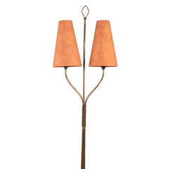 #1354 Two Headed Floor Lamp