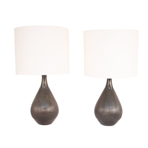 #1360 Pair of Just Andersen Table Lamps