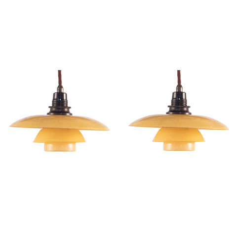 #1402 Pair of Pendants by Poul Henningsen