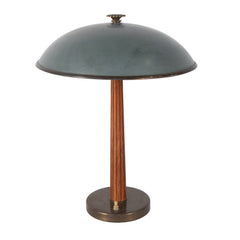 #1407 Table Lamp in Brass and Wood by Erik Tidstrand
