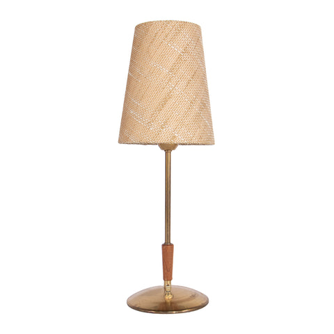 #1419 Table Lamp in Brass and Wood