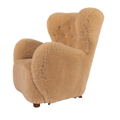 #1437 Lounge Chair in Sheep Skin