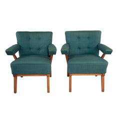 #1570 Pair of Lounge Chairs, Year Appr. 1940, W28.5 D27 H30.5