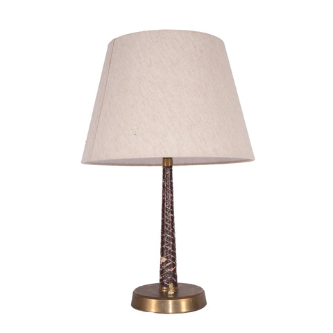 #1593 Table Lamp Wrapped in Leather by Hans Bergstrom