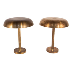 #198 Pair of Table Lamps in Brass by Bertil Brisborg