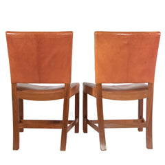 #24 Pair of Leather Side Chairs by Kaare klint