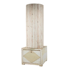 #293 Gustavian Column Cabinet