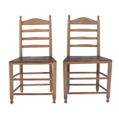 #333 Pair of Ladder Back Chairs