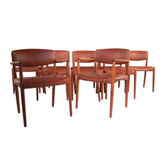 #33 Set of 10 Chairs  by Ejner Larsen and Aksel Bender Madsen