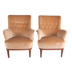 #348 Pair of Lounge Chairs by Carl Axel Acking