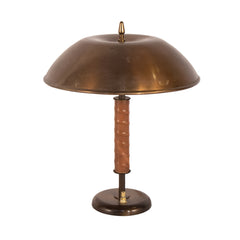#426 Table Lamp in Brass and Leather by Bertil Brisborg