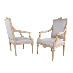 #453 Pair of Gustavian Arm Chairs