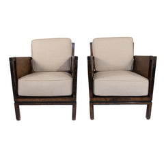 #619 Pair of Art Deco Lounge Chairs
