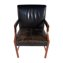 #696 Leather Desk Chair by Ole Wanscher