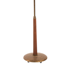 #869 Floor Lamp in Wood and Brass by Bertil Brisborg