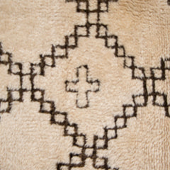 #1000 Vintage Hand Woven Rug by the Beni Ourain Tribe