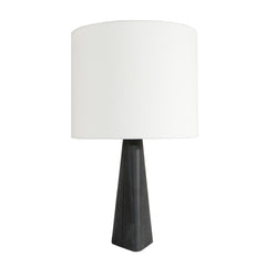 #113 Table lamp in Leather by Lisa Johnasson Pape