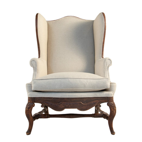 #1297 Baroque Wing Chair