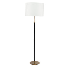 #1367 Floor Lamp in Brass and Leather