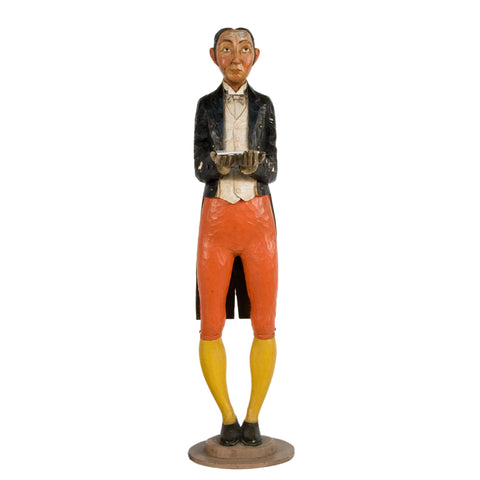 #1516 Wooden Butler Figure