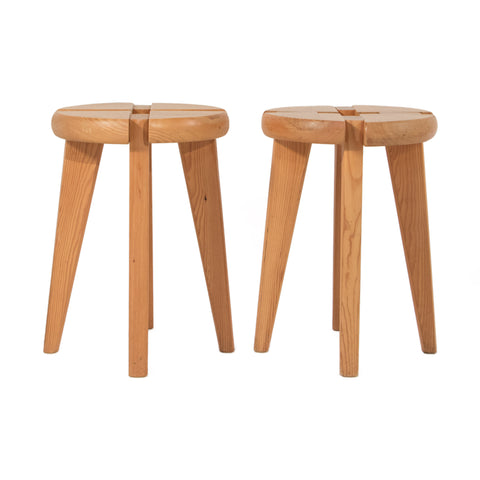 #1019 Pair of Stools in Fir