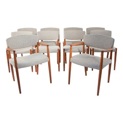 #33 Set of 10 Chairs  by Ejner Larsen and Aksel Bender Madsen