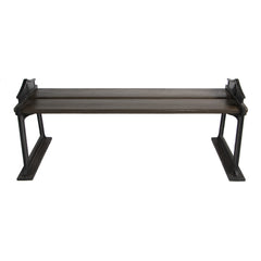 #36 Out Door Bench in Wood and Iron,