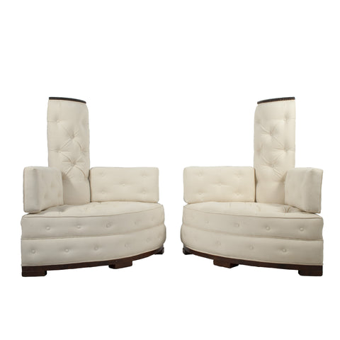 #473, #475 Pair of Swedish Grace Corner Chairs