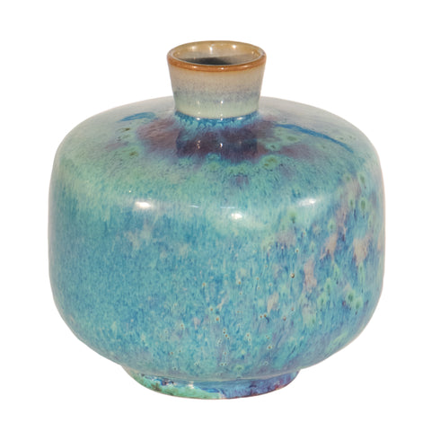 #541 Vase with Blue Glaze by Berndt Friberg