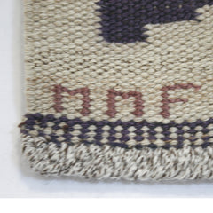#645 Vintage Swedish Flat Weave Rug by Marta Maas-Fjetterstrom