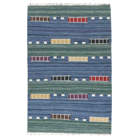 #793 Vintage Swedsih Flat Weave Rug