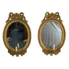 #909 Pair of Gustavian Mirror Sconces