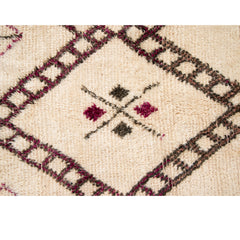 #917 Vintage Hand Woven Rug by the Beni Ourain Tribe