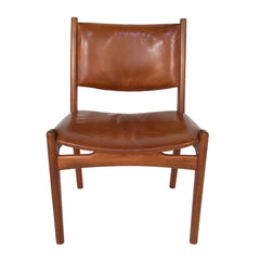 #957 Side Chair in Leather by Hans Wegner