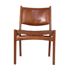 #957 Side Chair in Leather by Hans Wegner